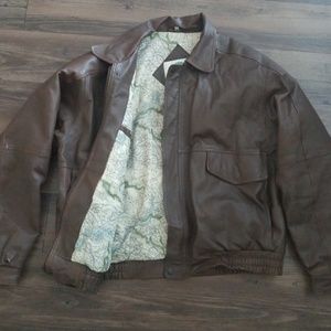 Burks Bay leather brown jacket